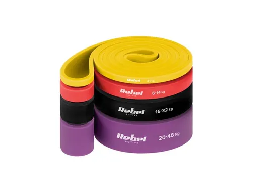 Guma posilňovacia REBEL Power Band PLs-2 4-45kg 4ks