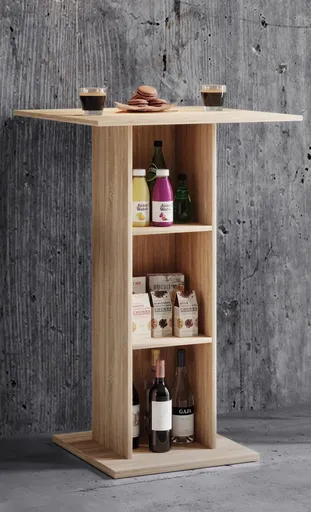 VCM Barový stolek Standos, dub sonoma