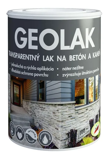 Geolak - lak na betón, kameň, minerálne podklady bezfarebný lesklý 0,7 l
