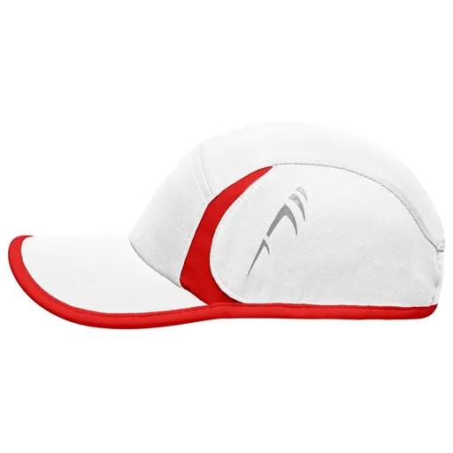 Myrtle Beach (Daiber) Bežecká šiltovka MB6544 - Biela / červená | uni