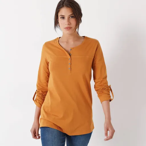 Jednofarebná tunika s gombíkovou légou