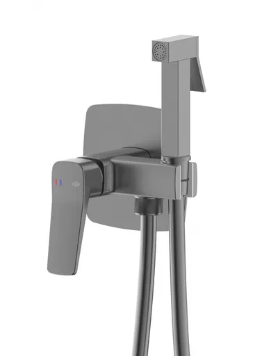 KFA - Batéria Malaga, bidetová, podomietková, nástenná, PVD gun metal grey 4529-512-61