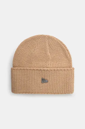 Čiapka s prímesou vlny New Era WIDE CUFF BEANIE