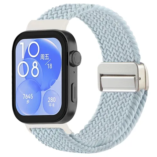 BRAIDED Nylonový remienok pre Huawei Watch Fit 4 / Fit 4 Pro MINT GREEN