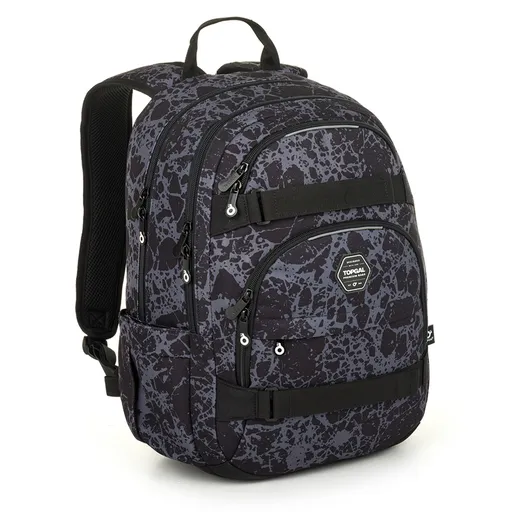 Študentský batoh so sivým vzorom Topgal VIKI 25035