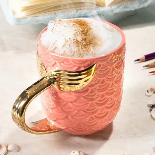 Hrnček morská panna - ružový