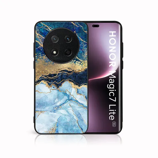 MY ART Ochranný kryt pre Honor Magic7 Lite 5G BLUE MARBLE (141)