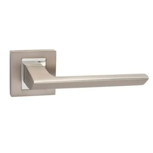 Kľučka Naturel Jasper nikel perla ,na rozetách JASPERHRNPBEZ