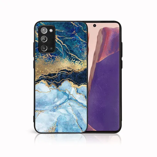 MY ART Ochranný obal pre Samsung Galaxy Note 20 BLUE MARBLE (141)