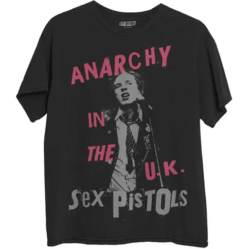 Sex Pistols tričko Anarchy in the UK Čierna S