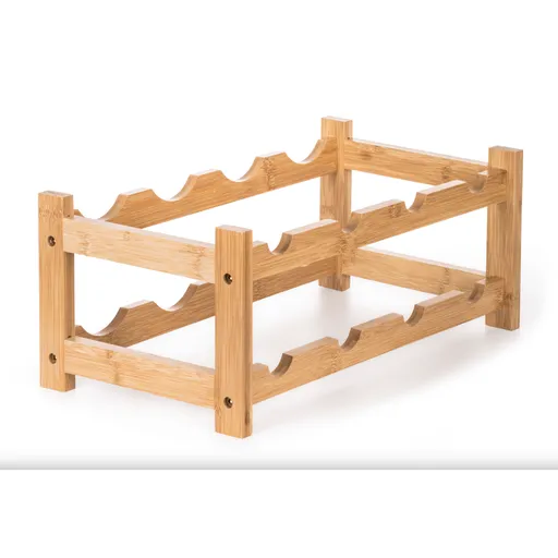 G21 Bambusový stojan na víno, 8 fliaš, S