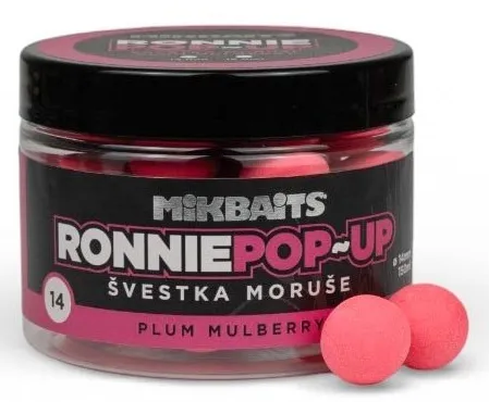 Mikbaits plávajúce boilie ronnie slivka moruša 150 ml - 16 mm