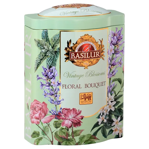 BASILUR Vintage blossoms floral bouquet zelený čaj 100 g