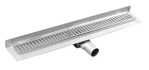 GELCO - MANUS ONDA podlahový žľab  z nerezové oceli s roštom, nástenný, L-1150, DN50 GMO27