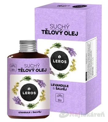 Leros Dry body oil levanduľa & šalvia suchý olej na telo 100 ml