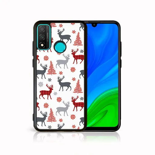 MY ART Kryt s vianočným dizajnom Huawei P Smart 2020 DEER (068)