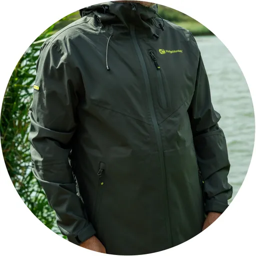 Ridgemonkey bunda apearel thermapro waterproof shell coat green - xxxl