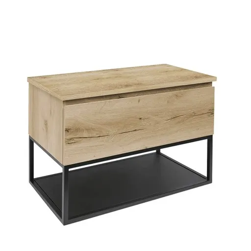 Kúpeľňová skrinka s krytom SAT B-Way dub matný BWAY80OAKDESK