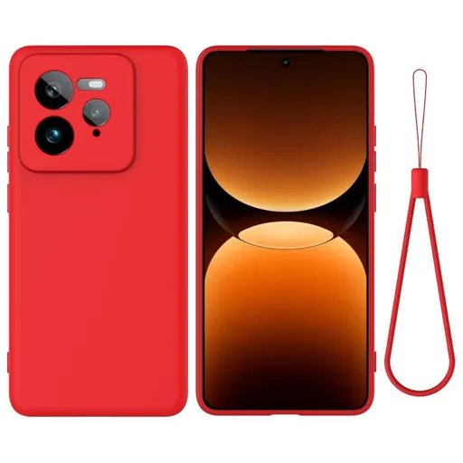 RUBBER Ochranný obal pre Realme GT 7 Pro 5G červený