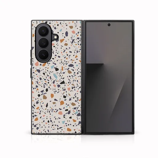 MY ART Ochranný kryt pre Samsung Galaxy Z Fold7 5G BEIGE TERRAZZO (162)