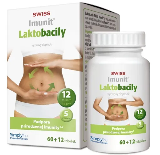 Imunit Swiss Laktobacily Imunit 60+12 kapsúl