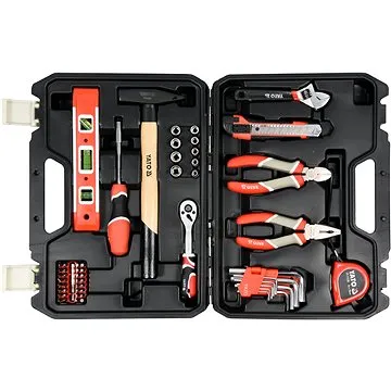 YATO Sada náradia s vodováhou a račňou 1/4 60 ks (YT-38920)