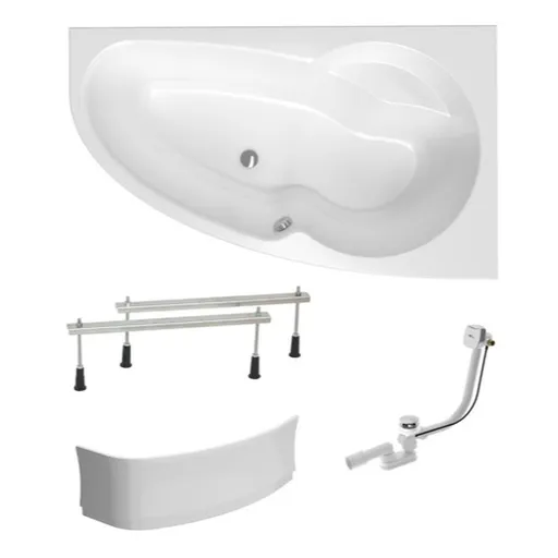 Asymetrická vaňa Laguna Luiza 140x95 cm akrylát pravá SIKOLU1400PAPNP