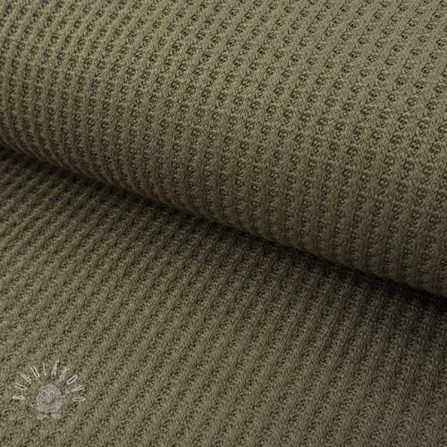 Svetrovina WAFFLE BIG KNIT khaki
