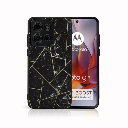 MY ART Ochranný kryt pre Motorola Moto G75 5G POLYGONAL (150)