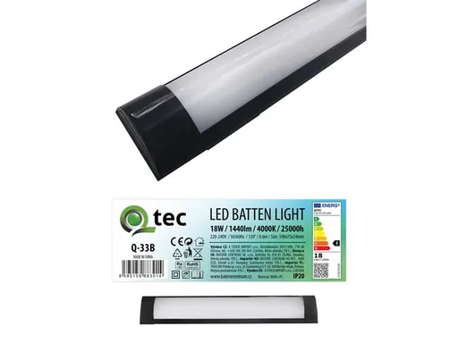 Svietidlo pod linku QTEC Q-33B 18W LED BATTEN LIGHT