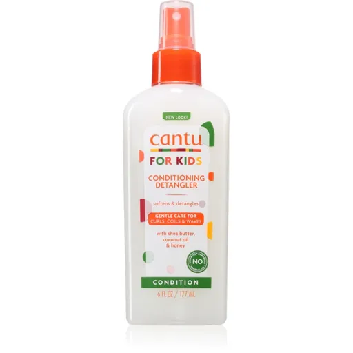 CANTU For Kids Care Detangler sprej pre jednoduché rozčesávanie vlasov pre vlnité a kučeravé vlasy 177 ml