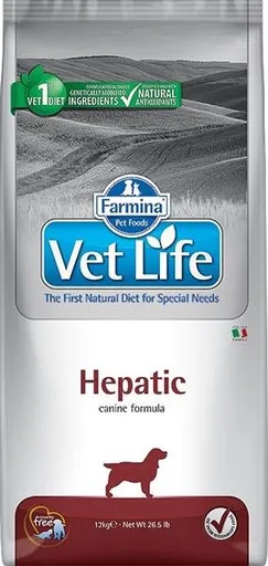 Farmina Vet Life dog hepatic veterinárna diéta pre psy 12 kg