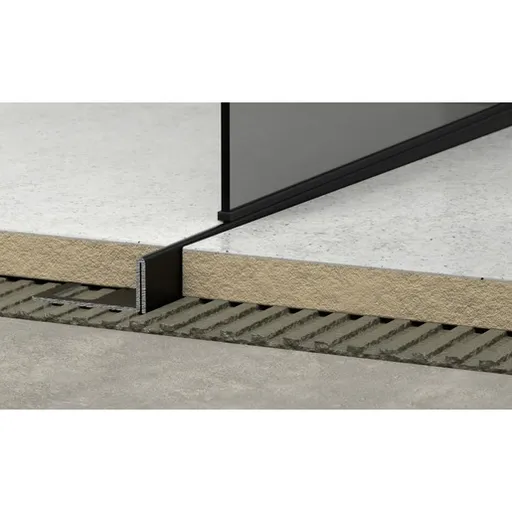 Lišta ľavá Havos čierna, nerez komaxit, dĺžka 100 cm, výška hrany 10 mm, SPNRZK10100LC