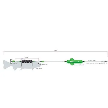 MADCAT Screaming Profi River Rig „Deadbait“ M 40 g 180 cm (5706301560025)