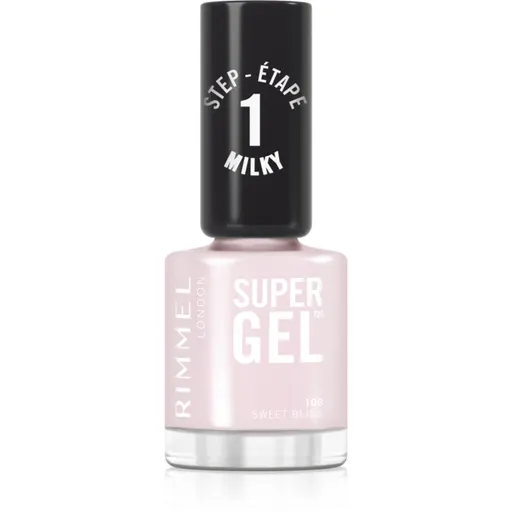 Rimmel Super Gel gélový lak na nechty bez použitia UV/LED lampy odtieň 108 Sweet Bliss 12 ml