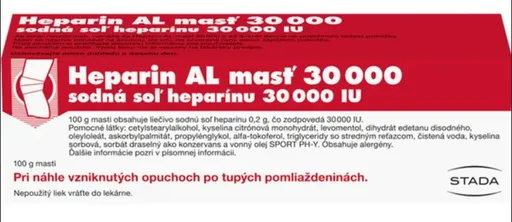 Heparin AL masť 30000 ung.der.1 x 100 g