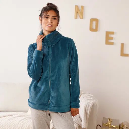 Fleecová bunda na zips