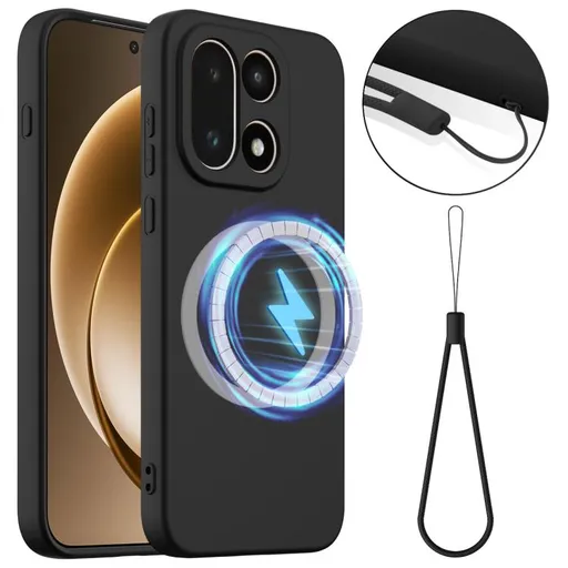 RUBBER MAGSAFE Silikónový kryt pre OnePlus 15 BLACK