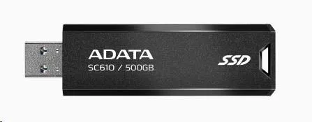 ADATA Externý SSD 2TB SC610, USB-A 3.2, čierna