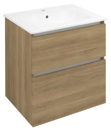 SAPHO - EZARA umývadlová skrinka 59,2x64x46cm, dub cuneo EZ601-2525