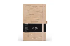 Castelli Cesello Diamonds linajkový zápisník L A5 Krémový