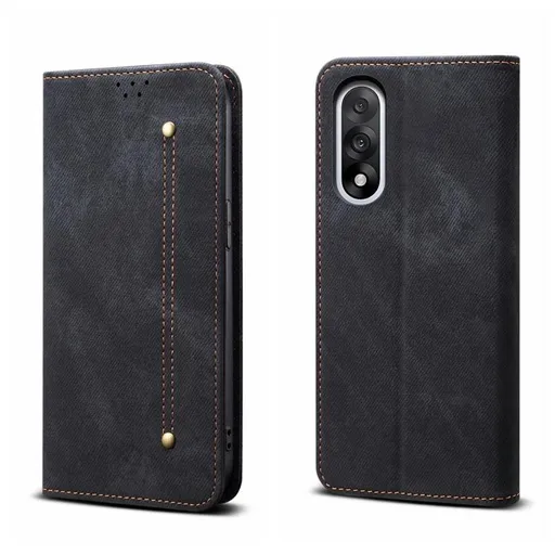 DENIM Peňaženkový kryt pre OnePlus Nord 5 5G čierny