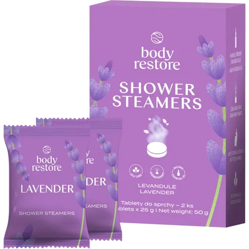 Body Restore Lavender Shower Steamers tablety do sprchy s vôňou levandule 2x25 g