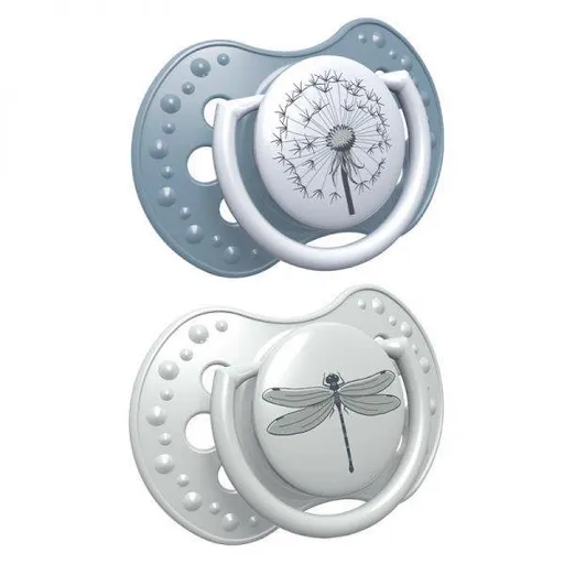 LOVI Utišujúci cumlík dynamický Botanic 6-18m 2 ks - chlapec