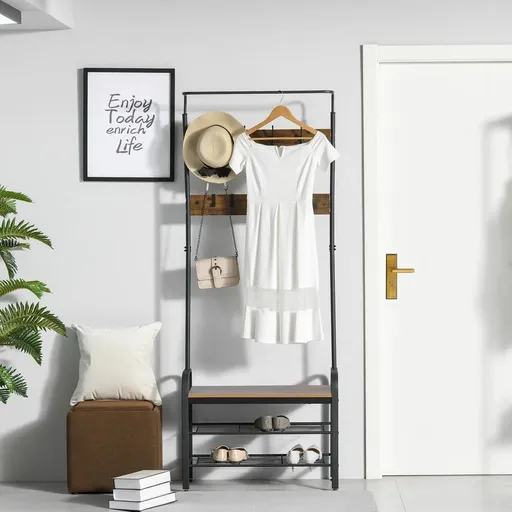 HOMCOM Věšák na oblečení do předsíně