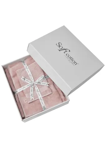 Soft Cotton Darčeková sada uterák, osuška a umývacia žinka NORA