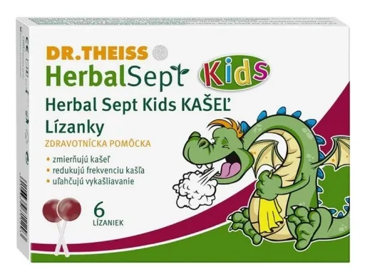 Dr.Theiss HerbalSept Kids kašel 6 ks
