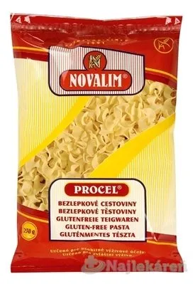 Novalim Procel Bezlepkové cestoviny fliačky veľké 250g