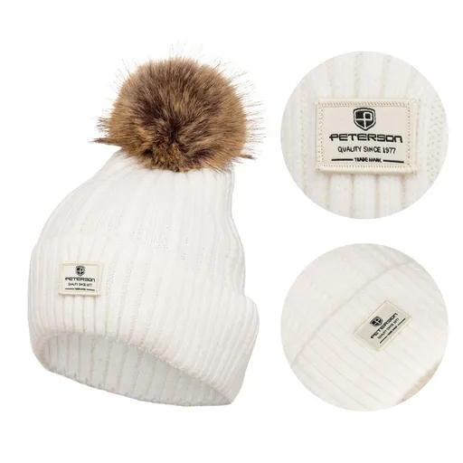 Dámska čiapka s brmbolcom na zimu – Peterson