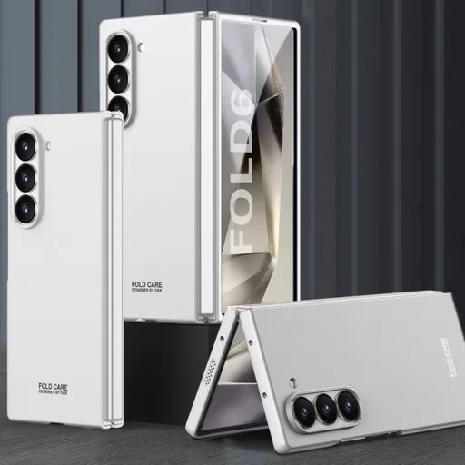 GKK Plastový kryt so sklom pre vonkajší displej Samsung Galaxy Z Fold6 5G strieborný